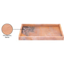  Color_Pink -- Barletta Pink Rectangular Marble Tray IMAGE 6
