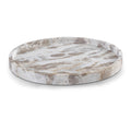  Color_Beige -- Meridian Barletta Round Marble Tray IMAGE 1