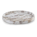  Color_Beige -- Meridian Barletta Round Marble Tray IMAGE 1