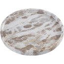  Color_Beige -- Meridian Barletta Round Marble Tray IMAGE 3