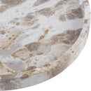  Color_Beige -- Meridian Barletta Round Marble Tray IMAGE 4