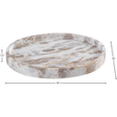  Color_Beige -- Meridian Barletta Round Marble Tray IMAGE 5