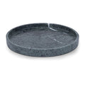  Color_Green -- Barletta Green Round Marble Tray IMAGE 1