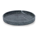  Color_Green -- Barletta Green Round Marble Tray IMAGE 1