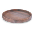 Color_Pink -- Barletta Pink Round Marble Tray IMAGE 1