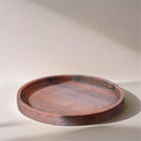  Color_Pink -- Barletta Pink Round Marble Tray IMAGE 2