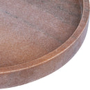  Color_Pink -- Barletta Pink Round Marble Tray IMAGE 4