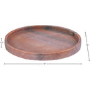  Color_Pink -- Barletta Pink Round Marble Tray IMAGE 5