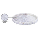  Color_White -- Barletta White Round Marble Tray IMAGE 6
