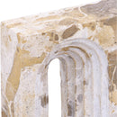  Meridian Curva Beige Marble Decorative Object IMAGE 5
