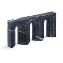  Meridian Curva Black Marble Decorative Object IMAGE 1