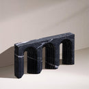  Color_Black -- Curva Black Marble Decorative Object IMAGE 2