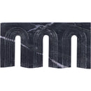  Color_Black -- Curva Black Marble Decorative Object IMAGE 3