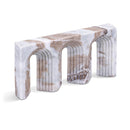 Meridian Curva Brown Marble Decorative Object IMAGE 1