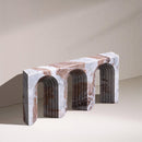  Color_Brown -- Curva Brown Marble Decorative Object IMAGE 2