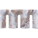  Color_Brown -- Curva Brown Marble Decorative Object IMAGE 3