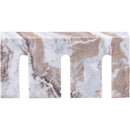  Color_Brown -- Curva Brown Marble Decorative Object IMAGE 4
