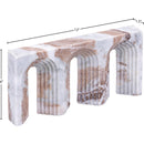  Color_Brown -- Curva Brown Marble Decorative Object IMAGE 6
