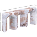  Meridian Curva Brown Marble Decorative Object IMAGE 6