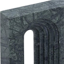  Color_Green -- Curva Green Marble Decorative Object IMAGE 5