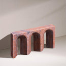  Meridian Curva Pink Marble Decorative Object IMAGE 2