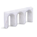  Color_White -- Curva White Marble Decorative Object IMAGE 1