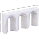  Color_White -- Curva White Marble Decorative Object IMAGE 6