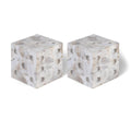  Meridian Dice Beige Marble Decorative Dice IMAGE 1