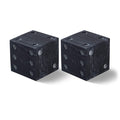 Color_Black -- Dice Black Marble Decorative Dice IMAGE 1