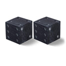 Color_Black -- Dice Black Marble Decorative Dice IMAGE 1
