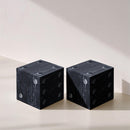  Color_Black -- Dice Black Marble Decorative Dice IMAGE 2