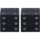  Color_Black -- Dice Black Marble Decorative Dice IMAGE 3