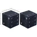  Color_Black -- Dice Black Marble Decorative Dice IMAGE 5