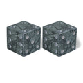  Color_Green -- Dice Green Marble Decorative Dice IMAGE 1