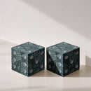 Color_Green -- Dice Green Marble Decorative Dice IMAGE 2