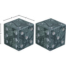  Color_Green -- Dice Green Marble Decorative Dice IMAGE 5