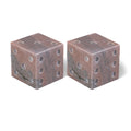  Color_Pink -- Dice Pink Marble Decorative Dice IMAGE 1