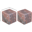  Meridian Dice Pink Marble Decorative Dice IMAGE 5