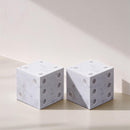  Color_White -- Dice White Marble Decorative Dice IMAGE 2
