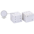  Color_White -- Dice White Marble Decorative Dice IMAGE 6