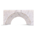  Color_White -- Cambre White Marble Decorative Object IMAGE 1