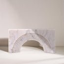 Color_White -- Cambre White Marble Decorative Object IMAGE 2