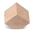  Color_Natural -- Block Natural Travertine Decorative Cube IMAGE 1