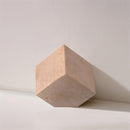  Color_Natural -- Block Natural Travertine Decorative Cube IMAGE 2