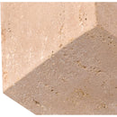  Color_Natural -- Block Natural Travertine Decorative Cube IMAGE 4