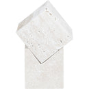  Color_Natural -- Quad Natural Travertine Decorative Cube IMAGE 3