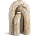  Color_Natural -- Arco Natural Travertine 3 pc Decorative Object IMAGE 1