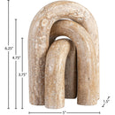  Meridian Arco Natural Travertine 3 pc Decorative Object IMAGE 5