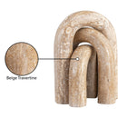  Color_Natural -- Arco Natural Travertine 3 pc Decorative Object IMAGE 6