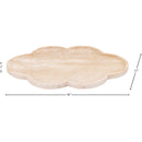  Color_Natural -- Rimini Natural Clover Shaped Travertine Tray IMAGE 5